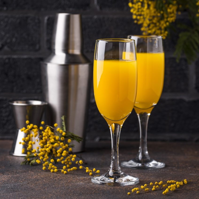 mimoza - drink na winie musującym