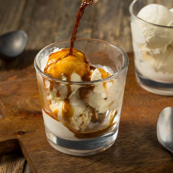 Affogato - włoski deser z lodami na whisky