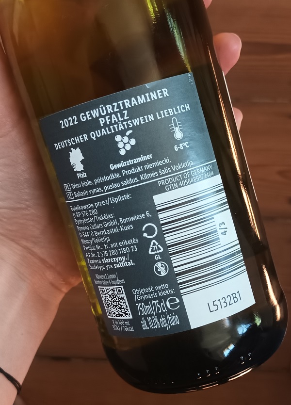 Gewürztraminer Pfalz - dobre wino z Lidla. Test. Recenzja.