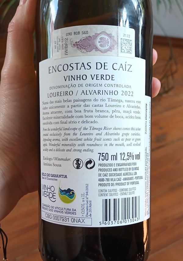 Encostas de Caíz Loureiro Alvarinho - wino z Lidla